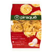 Macarrão Piraquê Ninho Largo com Ovos 500g 
