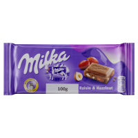 Chocolate Raisin & Nut Milka  90g 