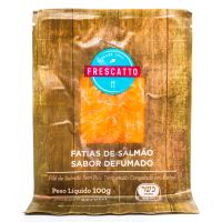Filé Salmão Fatiado Defumado Frescatto Bandeja 100g 