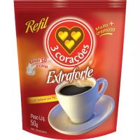Café Solúvel Extra Forte Refil 3 Corações 40g 