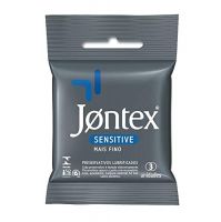 Preservativo Lubrificado Sensitive Jontex 3un 
