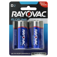 Pilha Alcalina D Grande Rayovac 2un 