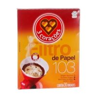Filtro Papel 103 3 Corações  