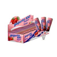 Pirulito  Yogurte 100 Morango Mastigavel 11g 