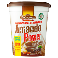 Pasta Integral Power Amendoim Cacau Da Colônia Pot 500g 