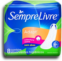 Absorvente Adapt Especial Suave Sem Abas Sempre Li 8un 