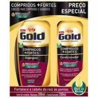 Kit Shampoo + Condicionador Niely Gold Compridos Fortes
