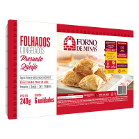 Folhado Queijo Presunto Forno Minas 240g 