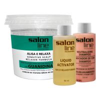 Creme Relax Salon Line   Guanidina  Ativador