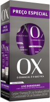 Kit Shampoo 375 ML +  Condicionador 170ML OX Liso 