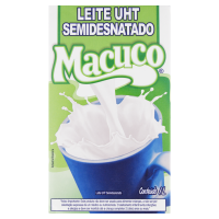 Leite UHT Macuco  1lt Semi Desnatado