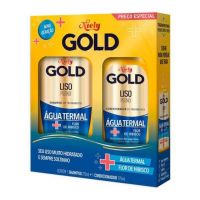 Kit Shampoo + Condicionador Niely Gold Liso Prolongado