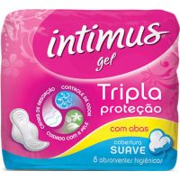 Absorvente Intimus Gel Suave 8un Com Abas