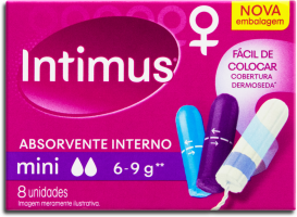 Absorvente Interno Intimus Mini 8un 