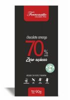 Chocolate Amargo 70 Cacau Zero Açúcar Ferronatto 90g 