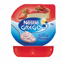 Iogurte Grego Tortas Nestlé 90g  Calda Morango
