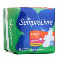 Absorvente Adapt Suave Com Abas Sempre Livre 8un 
