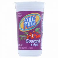 Bebida Refresco Ativ Plus 290ml Guaraná Com Açaí
