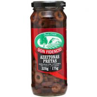 Azeitona Don Fidencio Fatiada Preta 175g 