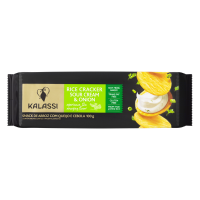Biscoito Snack Kalassi Rice  Crackers  100g Sour Cream & Onion 