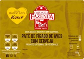 Patê Aves Cerveja Coisas Da Fazenda 130g 