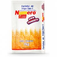 Farinha De Trigo Com Fermento Número 1  1kg 