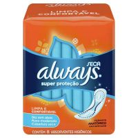 Absorvente Always Malha Seca 8un Sem Abas