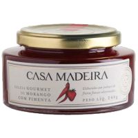Geléia Gourmet Morango Pimenta Casa Madeira 240g 