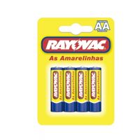 Pilha Zinco AA4 Rayovac 4un 