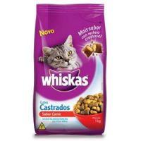 Raçao Whiskas Gatos Castrados 900g Carne