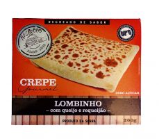 Crepe  Gourmet Nucrepe 250g Lombinho Defumado Requeijão