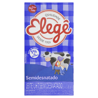 Leite UHT Elegê  1lt Semi Desnatado