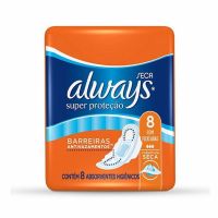 Absorvente Always Malha Seca 8un Com Abas