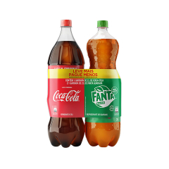 Refrigerante Coca Cola + Fanta Guaraná 2lt 