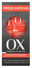 Kit Shampoo 375 ML +  Condicionador 170ML OX Nutrição Fortalecedora