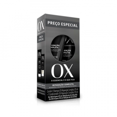 Kit Shampoo 375 ML +  Condicionador 170ML OX Restaura