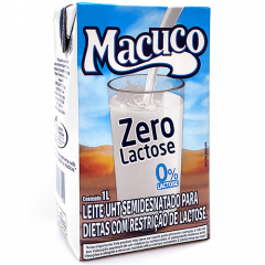 Leite Zero Lactose UHT Macuco  1lt 