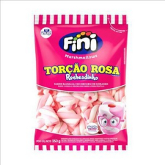 Goma Marshmallow Recheadinho Rosa Fini 200g 