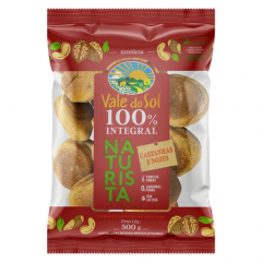 Pãezinhos Integrais Naturista Vale Do Sol 250g Castanha Nozes