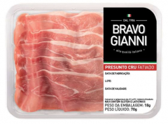 Presunto Cru Italiano Fatiado Bravo Gianni 70g 