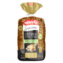 Pão De Forma Supreme  Nutrella  450g Castanha Pará Quinoa