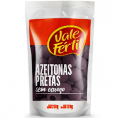 Azeitona Preta Sem Caroço Vale Fértil Sachê 120g 