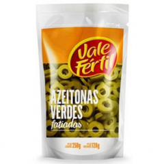 Azeitona Verde Fatiada Vale Fértil Sachê 120g 