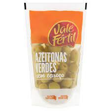 Azeitona Verde Sem Caroço Vale Fértil Sachê 120g 
