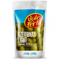 Azeitona Verde Light Vale Fértil Sachê 150g 