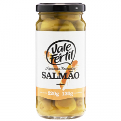 Azeitona Verde Recheada Salmão Vale Fértil 130g 