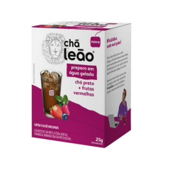 Chá Gelado  Leão 25g Preto Frutas Vermelhas