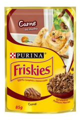 Ração Friskies Carne Molho  Purina Sache 85g 