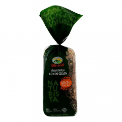 Pão De Forma Integral Naturista Vale Do Sol 370g 20 Graos