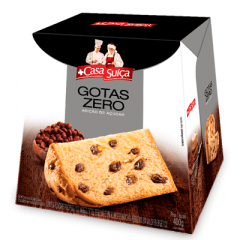 Panettone Casa Suiça Zero 400g Gotas 